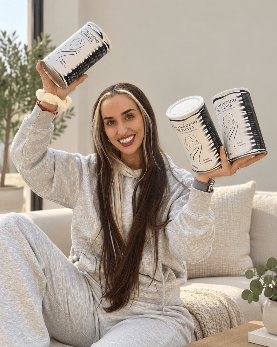 Silvia con El Colágeno de Silvia